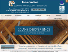 Tablet Screenshot of iso-combles.fr